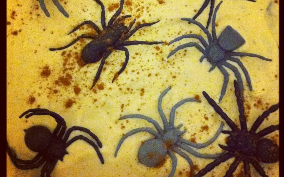 Green Goblin Brownie Cake