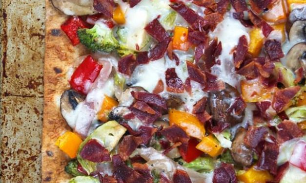 Maple Bacon Veggie Flatbread