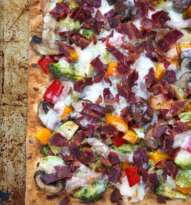 Maple Bacon Veggie Flatbread