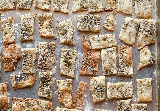 Homemade Rosemary and Garlic Crackers