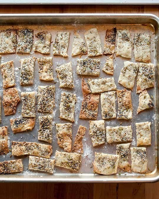 Homemade Rosemary and Garlic Crackers